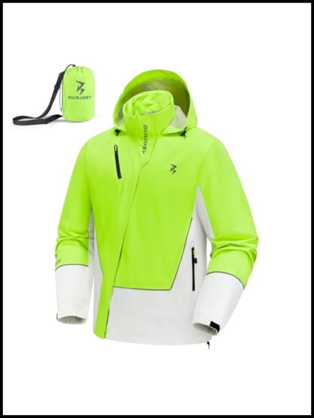 Men's Waterproof Breathable Rain Jacket with Hood